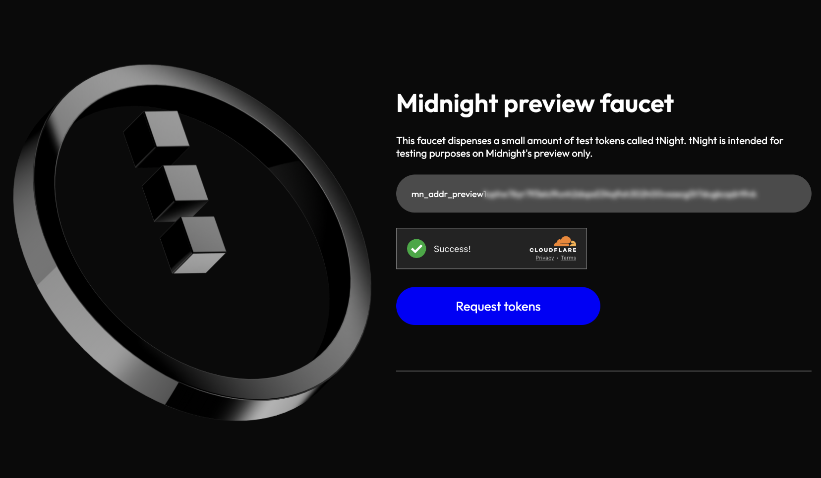 Midnight preview faucet